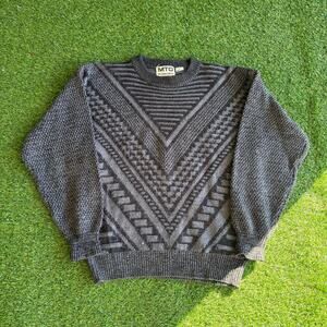 90s 3D Knit Sweater Design L